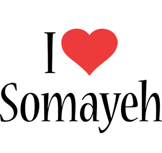 Somayeh i-love logo