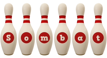 Sombat bowling-pin logo