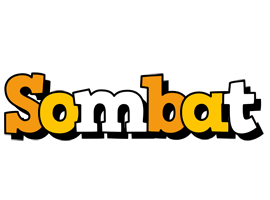 Sombat cartoon logo