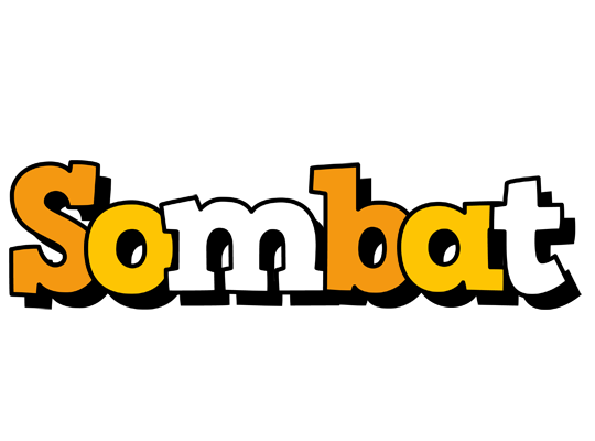 Sombat cartoon logo