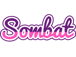 Sombat cheerful logo