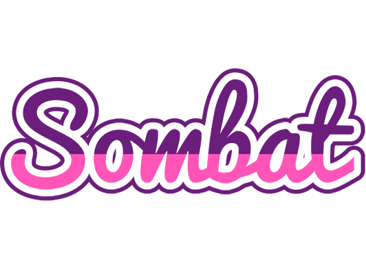 Sombat cheerful logo