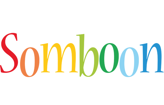 Somboon birthday logo