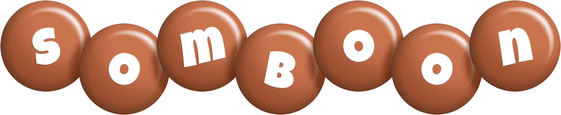 Somboon candy-brown logo