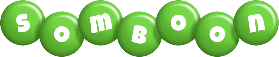 Somboon candy-green logo