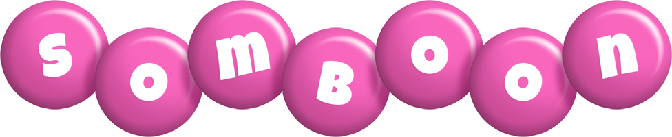 Somboon candy-pink logo