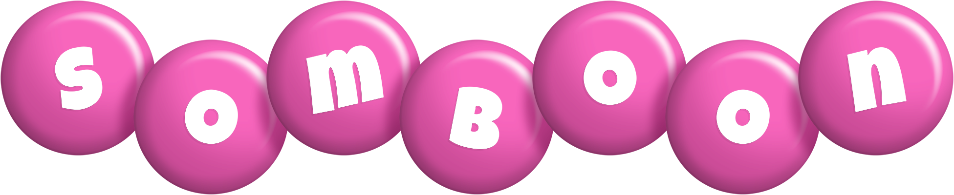 Somboon candy-pink logo