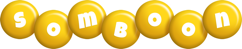 Somboon candy-yellow logo