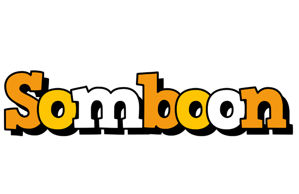 Somboon cartoon logo