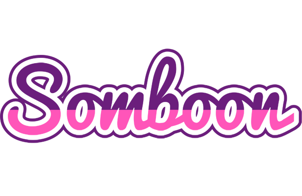 Somboon cheerful logo