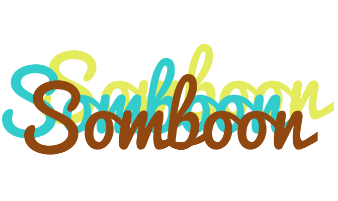 Somboon cupcake logo