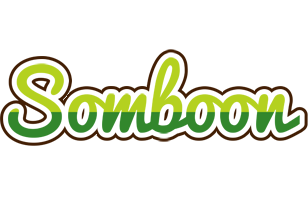Somboon golfing logo