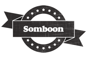 Somboon grunge logo