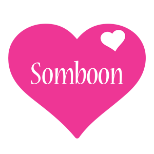 Somboon love-heart logo