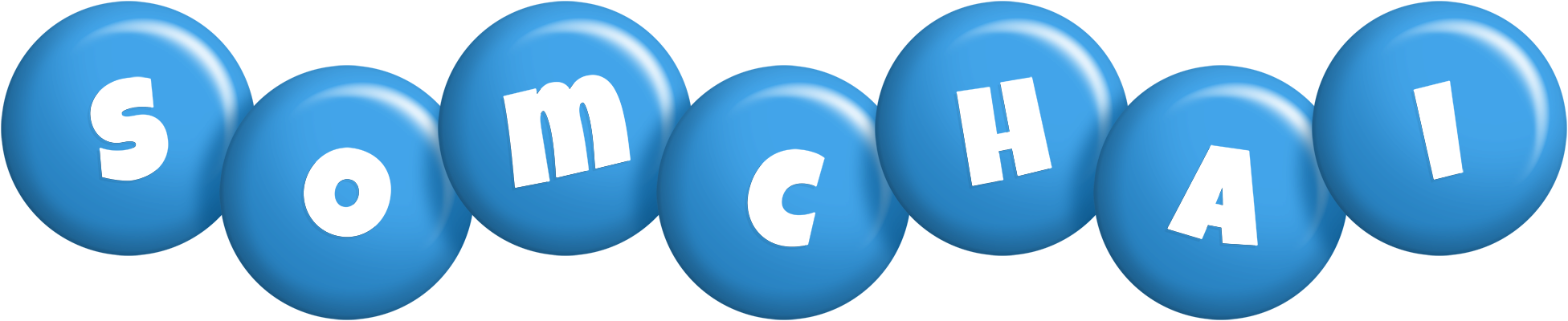 Somchai candy-blue logo
