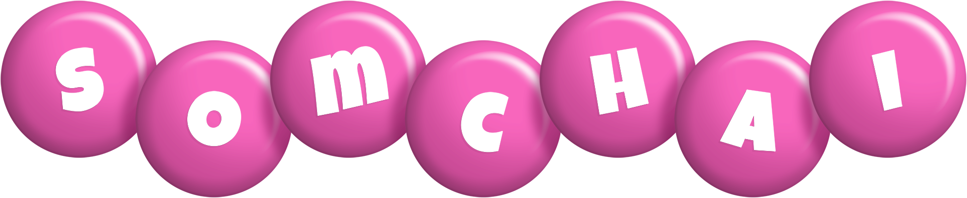 Somchai candy-pink logo