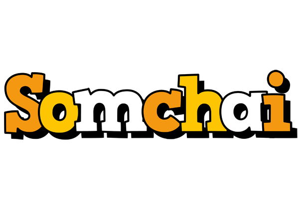 Somchai cartoon logo