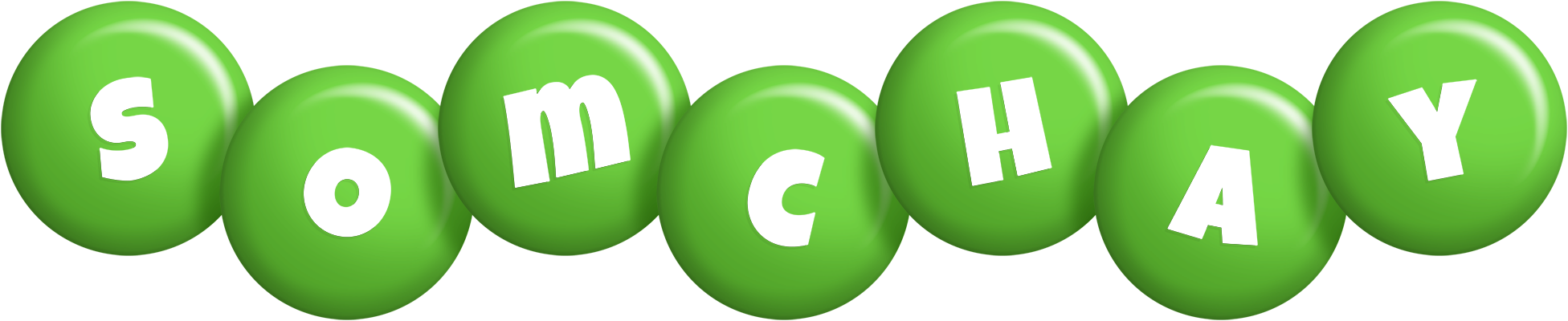 Somchay candy-green logo