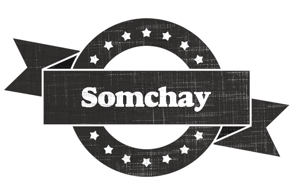 Somchay grunge logo
