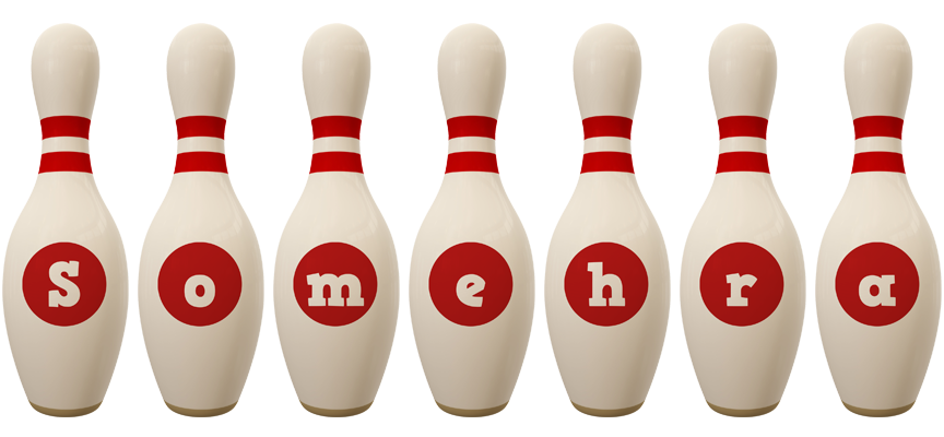 Somehra bowling-pin logo