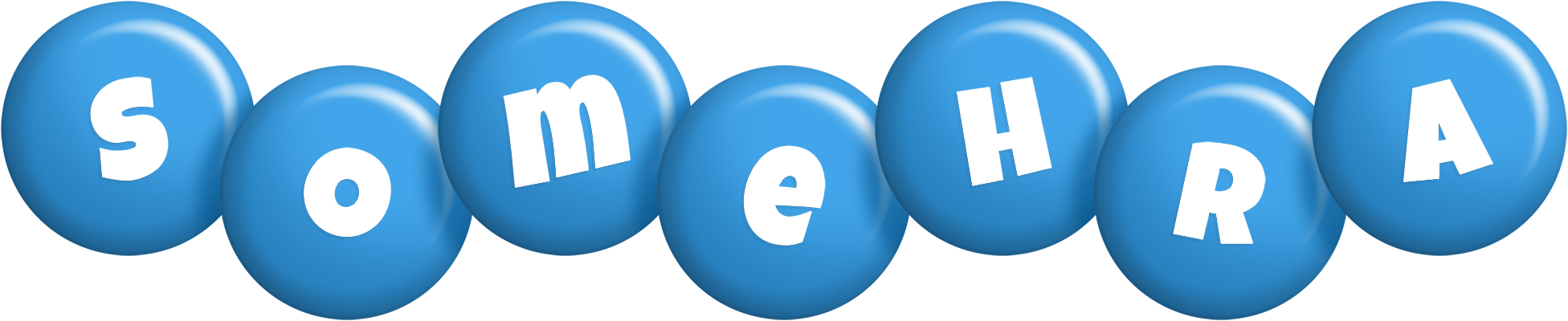 Somehra candy-blue logo
