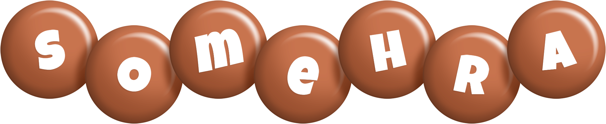 Somehra candy-brown logo