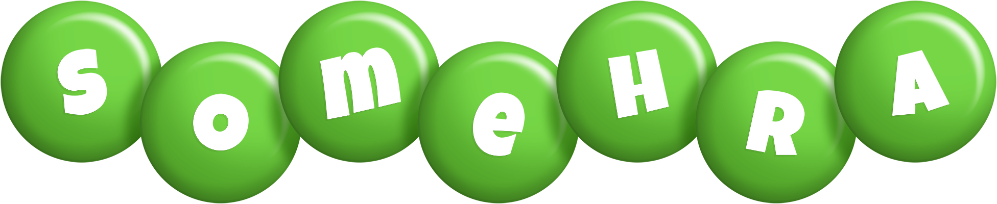 Somehra candy-green logo