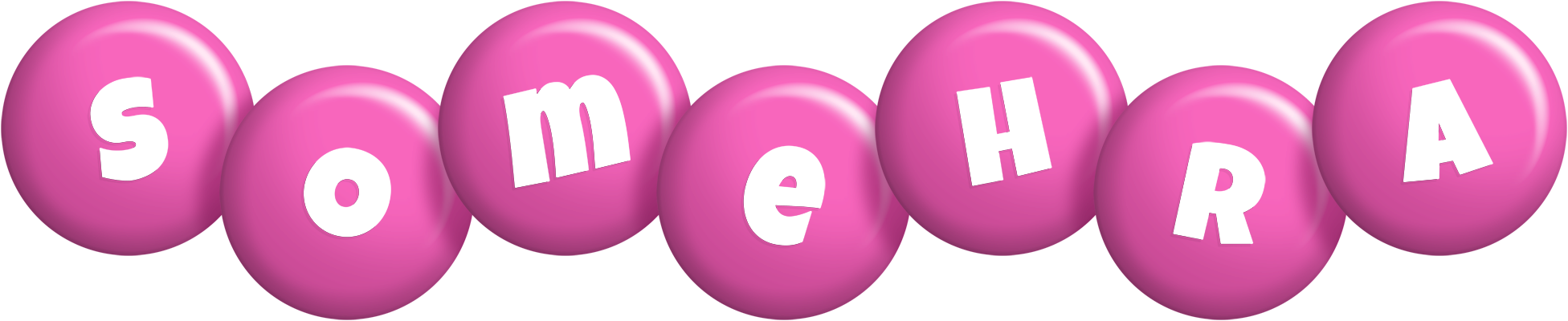 Somehra candy-pink logo