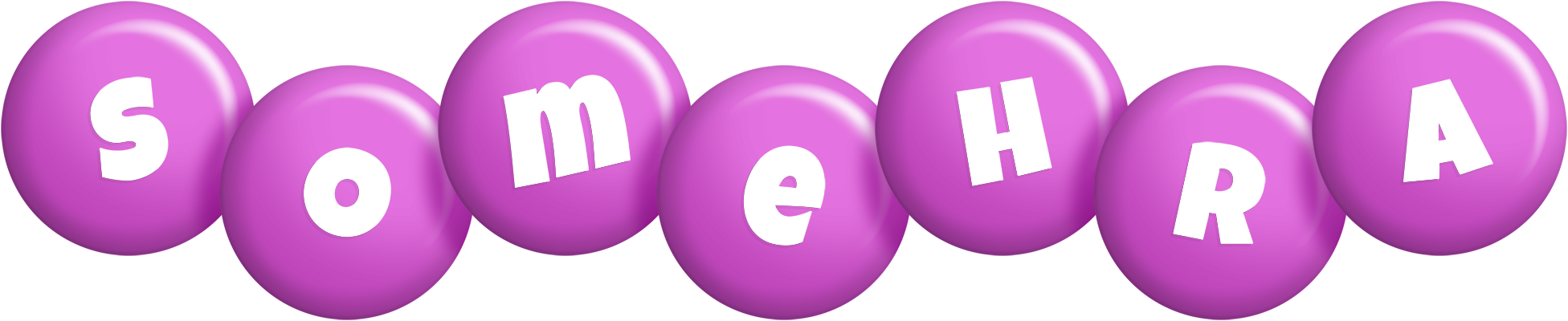 Somehra candy-purple logo