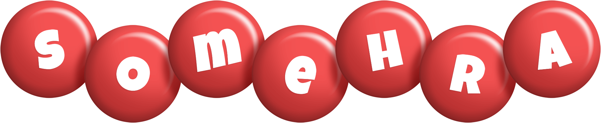 Somehra candy-red logo