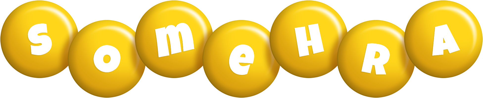 Somehra candy-yellow logo