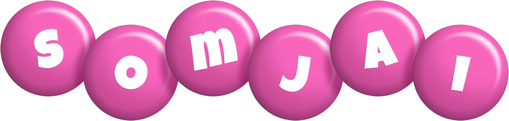 Somjai candy-pink logo
