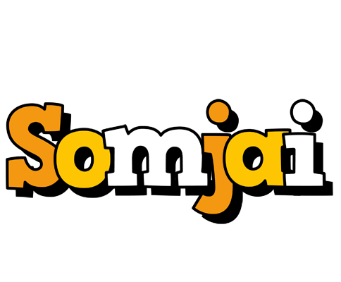 Somjai cartoon logo