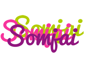 Somjai flowers logo