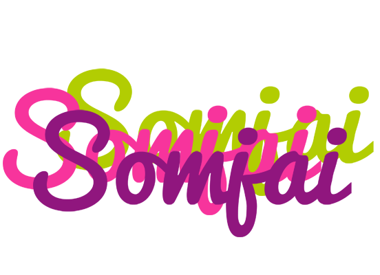 Somjai flowers logo