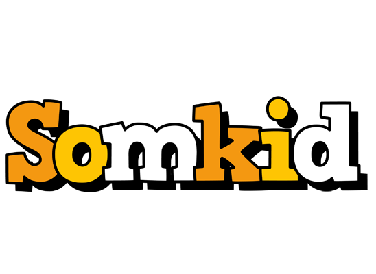 Somkid cartoon logo