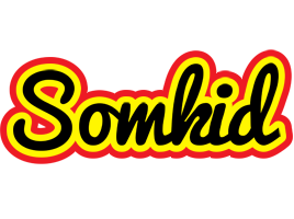 Somkid flaming logo