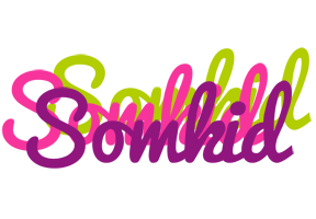 Somkid flowers logo