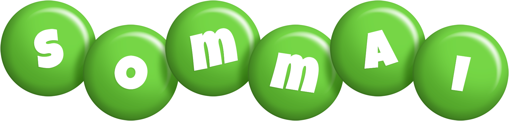Sommai candy-green logo