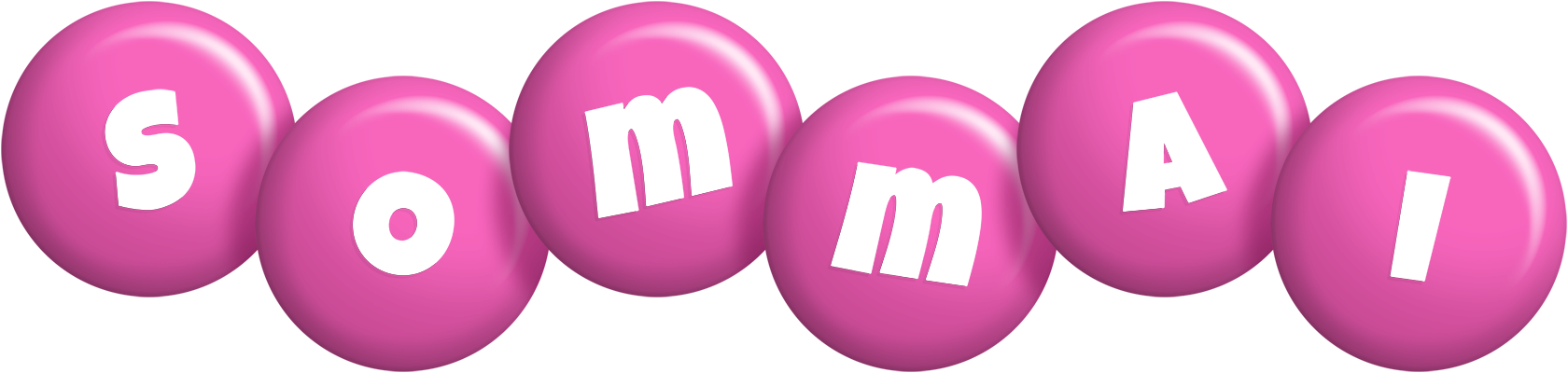 Sommai candy-pink logo