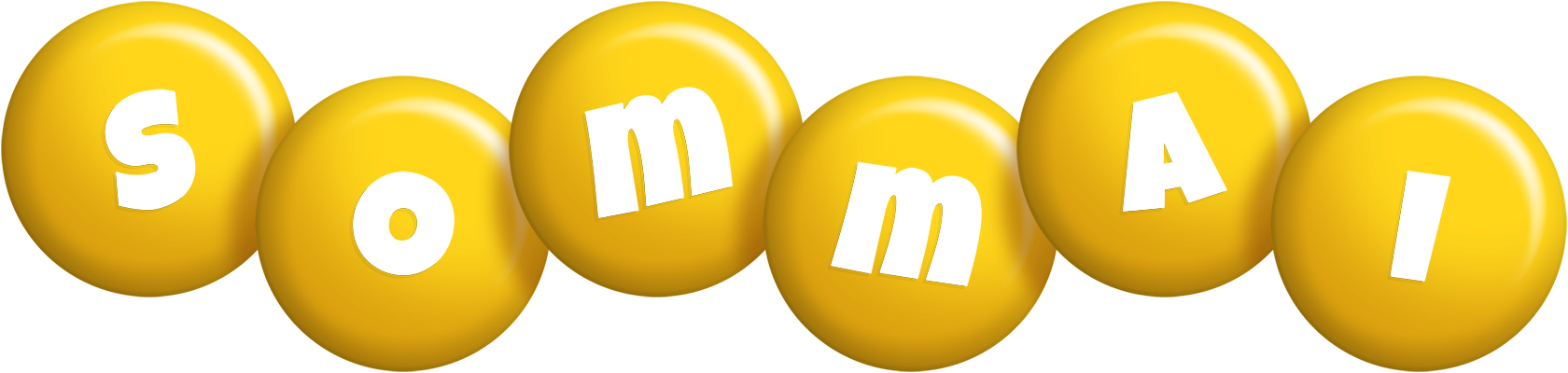 Sommai candy-yellow logo