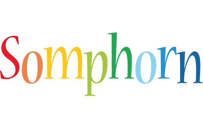 Somphorn birthday logo