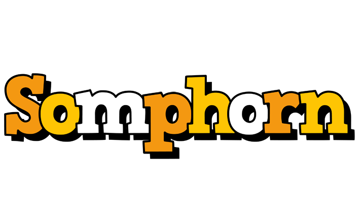 Somphorn cartoon logo