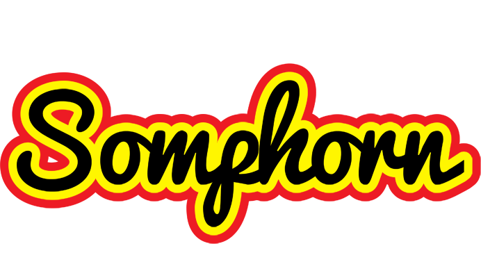 Somphorn flaming logo