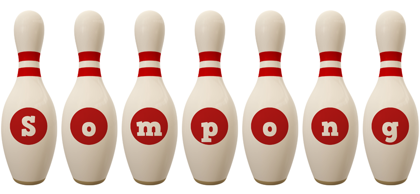 Sompong bowling-pin logo