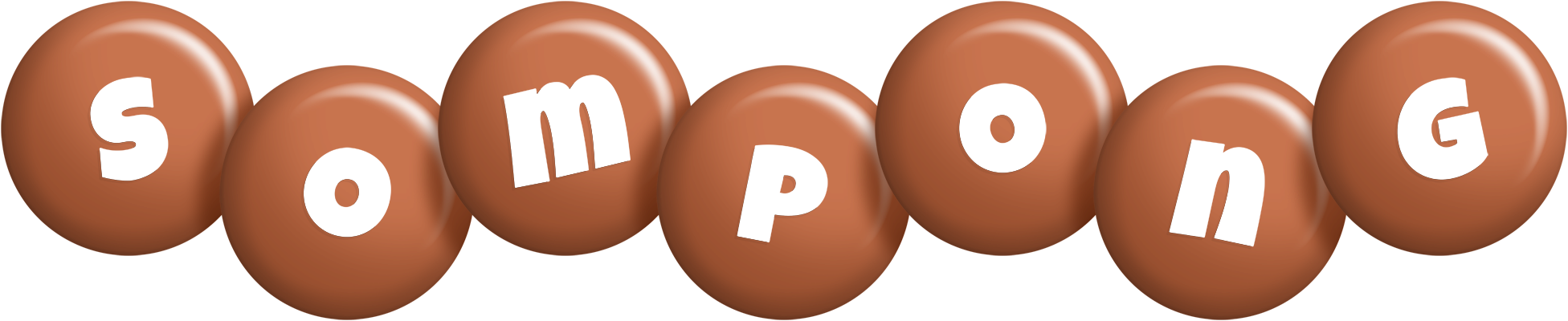 Sompong candy-brown logo