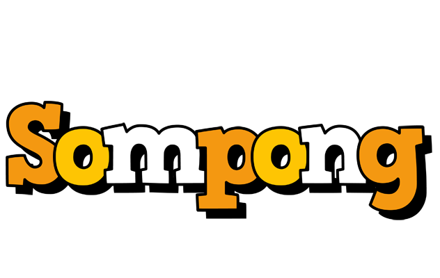 Sompong cartoon logo