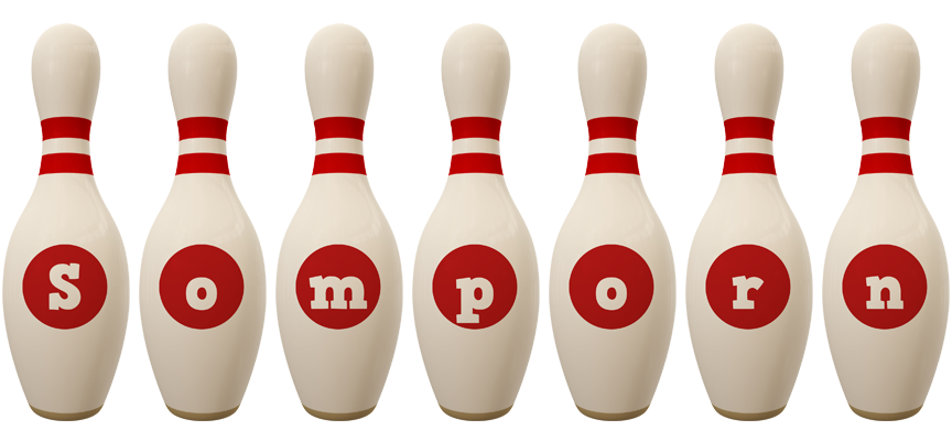 Somporn bowling-pin logo