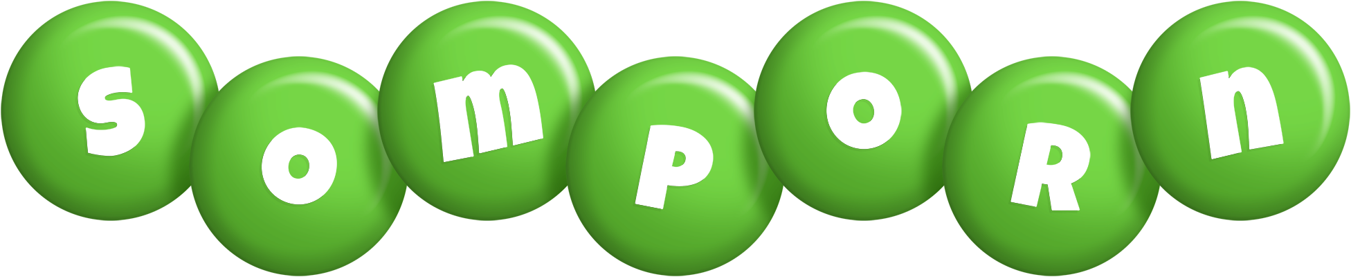 Somporn candy-green logo