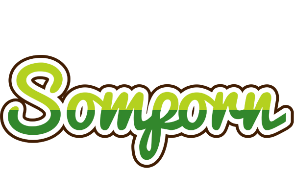 Somporn golfing logo